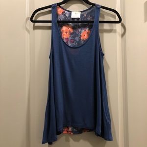 Urban Outfitters Pins & Needles Blue Floral Back